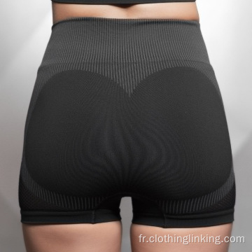 Shorts de yoga taille haute Workout Shorts de course